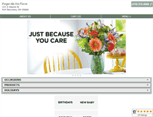 Tablet Screenshot of fortrecoveryflorist.com